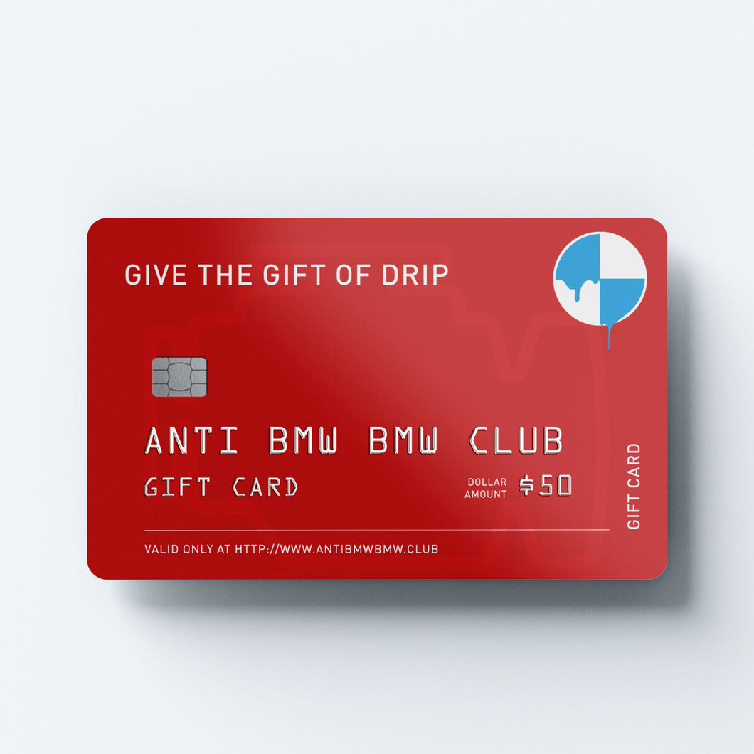 Anti-BMW BMW Club Gift Cards